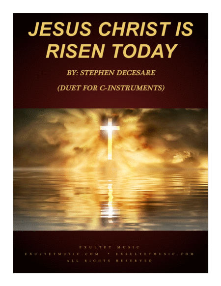 Free Sheet Music Jesus Christ Is Risen Today Duet For C Instruments