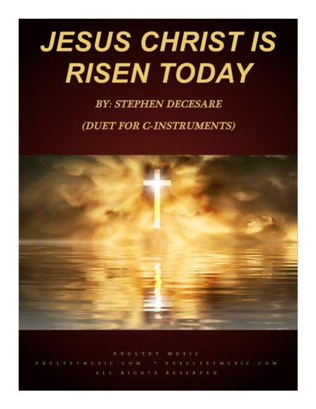 Jesus Christ Is Risen Today Duet For C Instruments Sheet Music