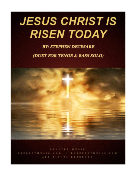 Free Sheet Music Jesus Christ Is Risen Today Duet For Tenor And Bass Solo