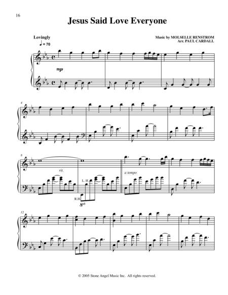 Jesus Said Love Everyone Sheet Music