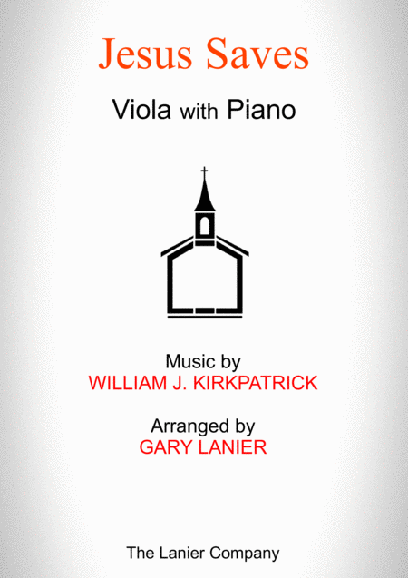 Free Sheet Music Jesus Saves Viola With Piano Score Part Included