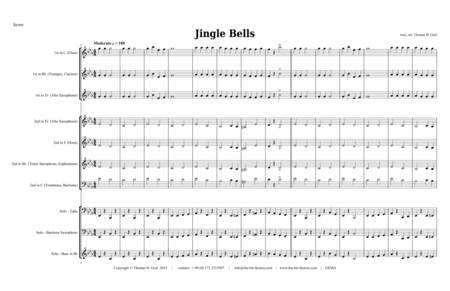 Free Sheet Music Jinge Bells Tuba Kids