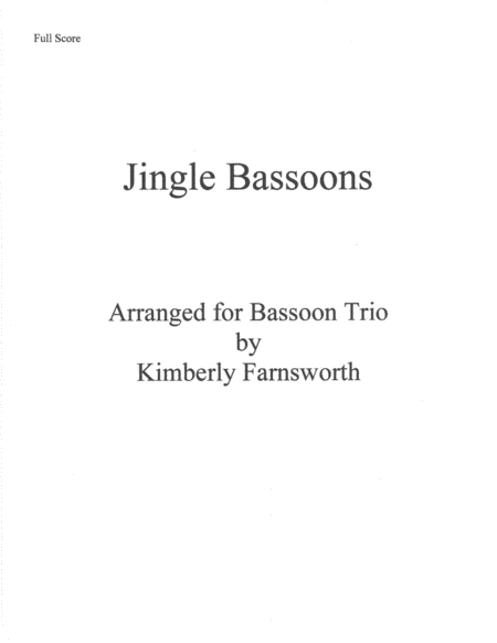 Free Sheet Music Jingle Bassoons