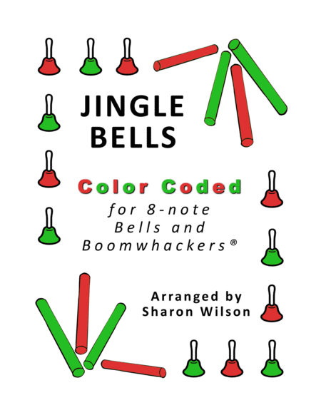 Jingle Bells For 8 Note Bells And Boomwhackers With Color Coded Notes Sheet Music