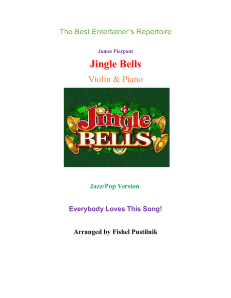 Jingle Bells For Violin And Piano Jazz Pop Version Video Sheet Music