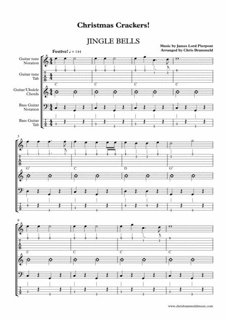 Jingle Bells Guitar Ukulele Ensemble Sheet Music