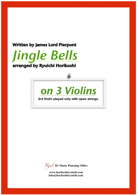 Free Sheet Music Jingle Bells On 3 Violins