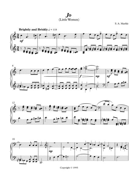 Jo Little Women For Piano Solo Sheet Music