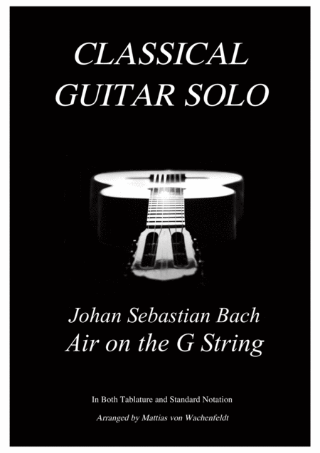 Johan Sebastian Bach Air On The G String Guitar Sheet Music