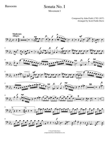 John Field Sonata I Movement I Arranged For Orchestra By Scott Fields Davis Bassoon Part Sheet Music