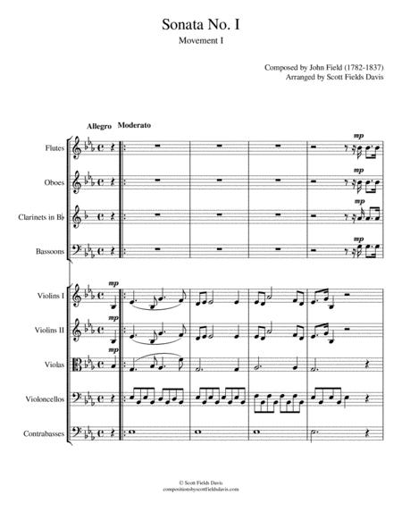 John Field Sonata I Movement I Arranged For Orchestra By Scott Fields Davis Full Score Sheet Music