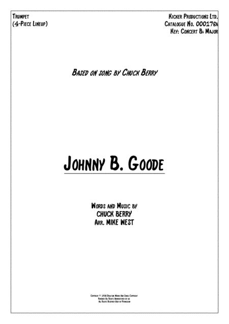 Johnny B Goode 4 Piece Brass Section Sheet Music