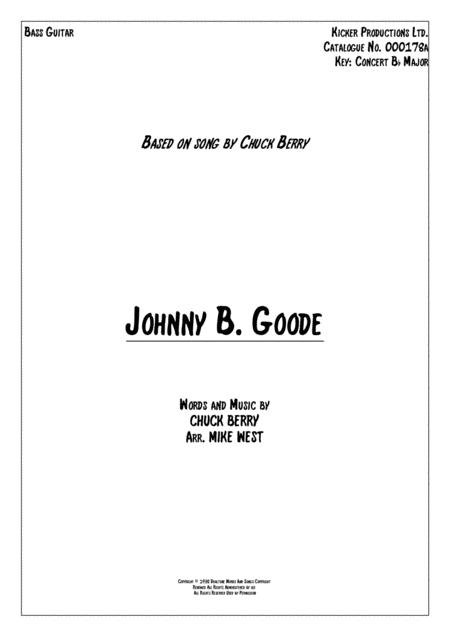 Johnny B Goode Bass Guitar Sheet Music