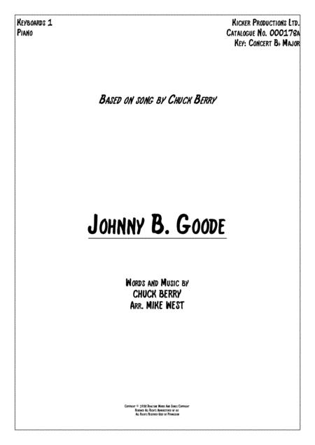 Free Sheet Music Johnny B Goode Keyboards 1