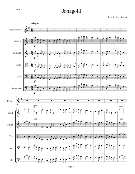 Free Sheet Music Jonagold