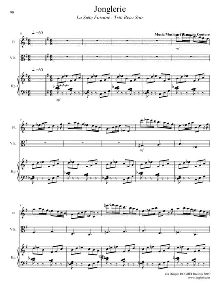 Free Sheet Music Jonglerie