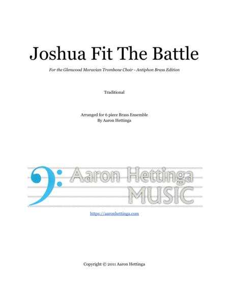 Joshua Fit The Battle Swingin Mixed Brass Sextet Sheet Music