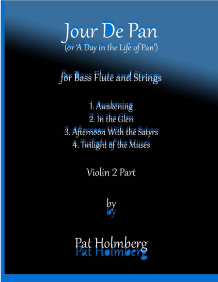 Jour De Pan For Bass Flute And Strings Violin 2 Part Sheet Music