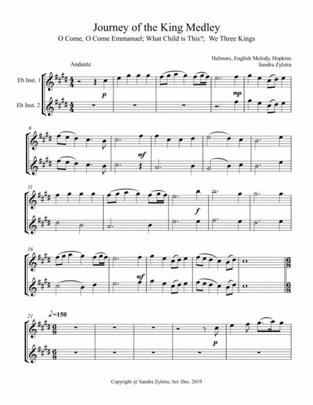 Journey Of The King Treble Eb Instrument Duet Parts Only Sheet Music