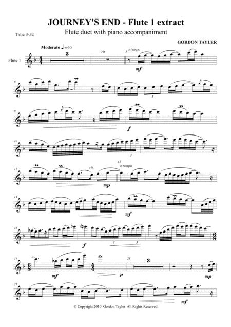 Journeys End Sheet Music