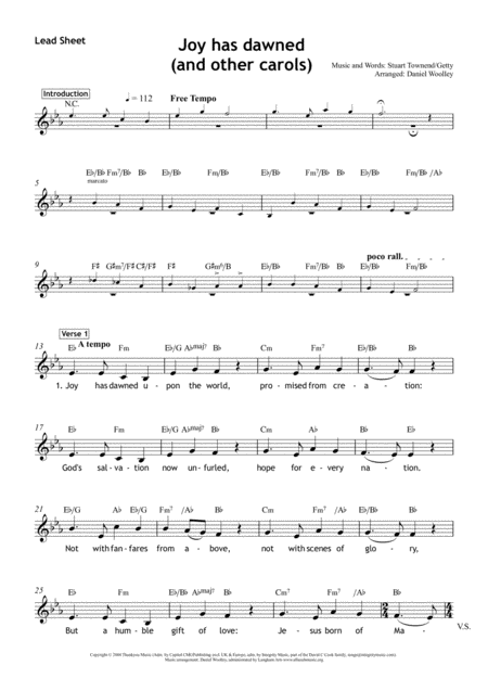 Joy Has Dawned Worship Set Sheet Music