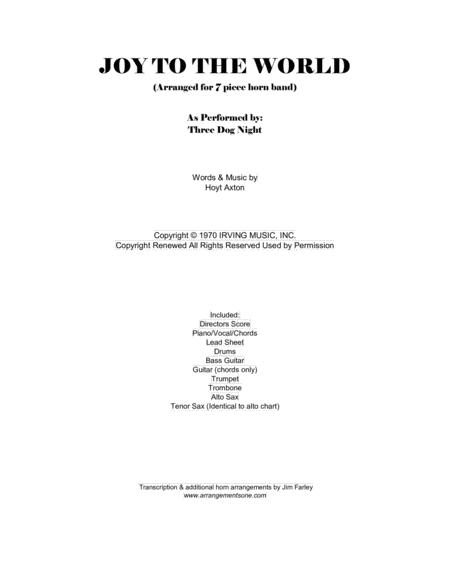 Joy To The World Arranged For 7 Piece Horn Band Sheet Music