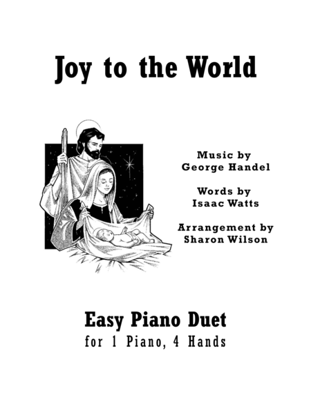 Joy To The World Easy Piano Duet 1 Piano 4 Hands Sheet Music