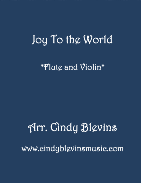 Free Sheet Music Joy To The World For Flute And Violin