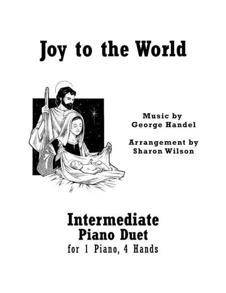 Joy To The World Intermediate Piano Duet 1 Piano 4 Hands Sheet Music