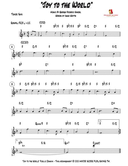 Joy To The World Tenor Saxophone Piano Eb Major Easy Tenor Key Of F Sheet Music