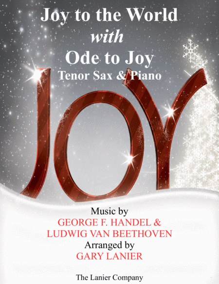 Joy To The World With Ode To Joy Tenor Sax With Piano Score Part Sheet Music