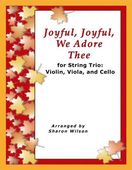 Joyful Joyful We Adore Thee For String Trio Violin Viola And Cello Sheet Music