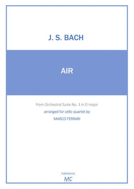 Free Sheet Music Js Bach Air