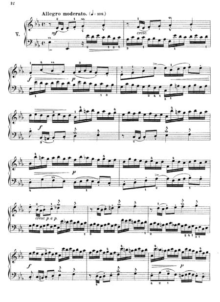 Js Bach Invention 5 In E Flat Major Bwv 776 Original Version Sheet Music