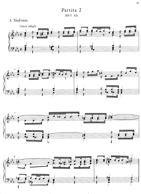 Js Bach Partita No 2 In C Minor Bwv 826 Full Original Version Sheet Music