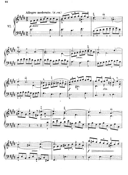 Free Sheet Music Js Bach Sinfonia 6 In E Major Bwv 792 Original Version