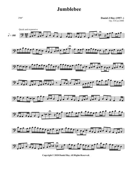 Free Sheet Music Jumblebee Bass Solo