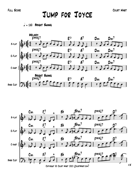 Jump For Joyce Lead Sheet Sheet Music