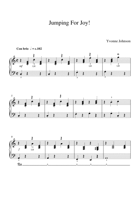 Jumping For Joy Sheet Music