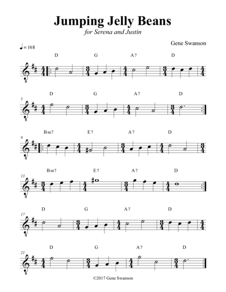 Jumping Jelly Beans Play Along Sheet Music