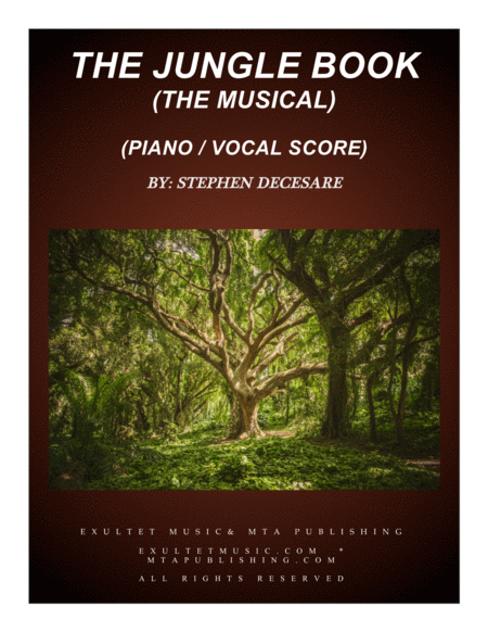 Jungle Book The Musical Vocal Score Sheet Music