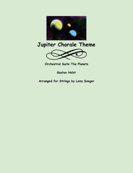 Free Sheet Music Jupiter Chorale Theme Two Violins And Cello