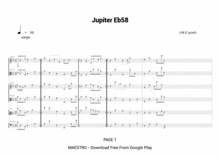 Free Sheet Music Jupiter Eb58