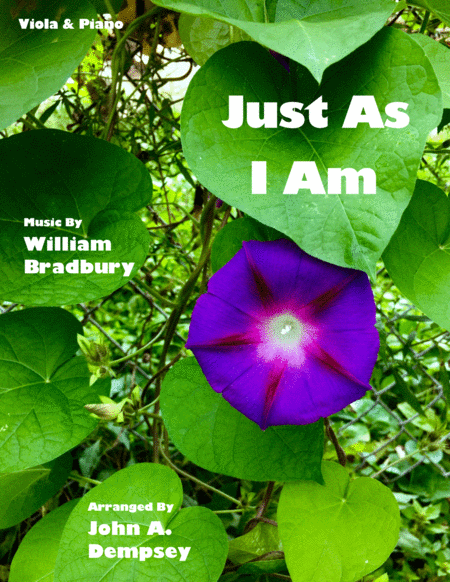 Just As I Am Viola And Piano Sheet Music