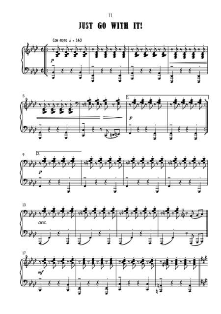 Just Go With It Sheet Music