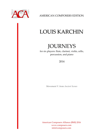 Free Sheet Music Karchin Journeys