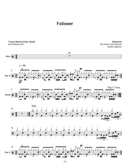 Katatonia Follower Sheet Music