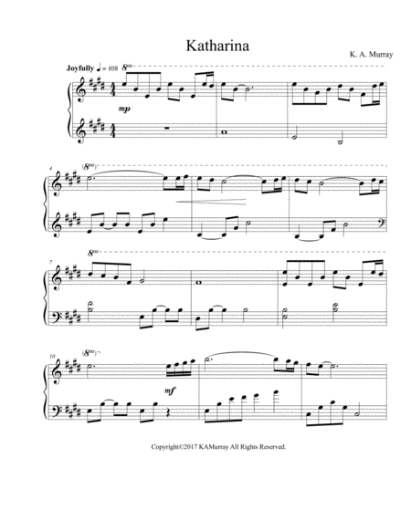 Katharina Sheet Music