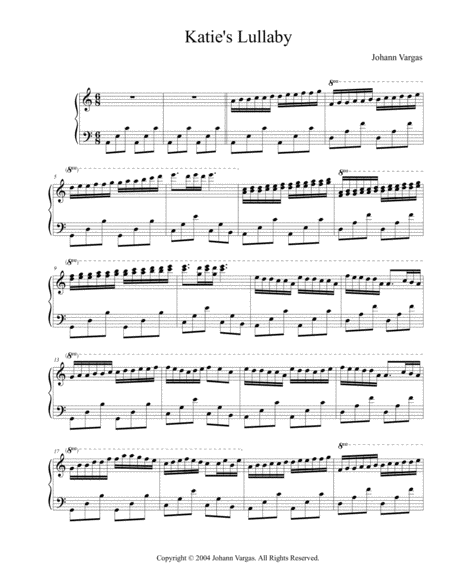 Katies Lullaby Sheet Music