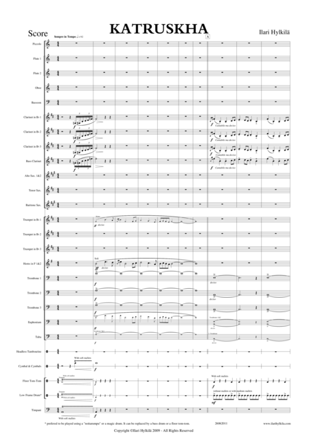 Katruskha For Concert Band Sheet Music